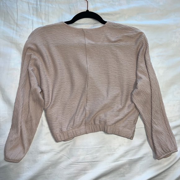 Wrap V-neck  Long Sleeve - Picture 2 of 2
